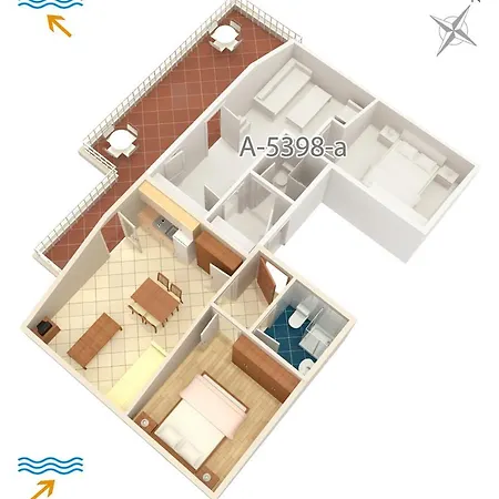 Apartments And Rooms With Parking Space Njivice, Krk - 5398 Njivice