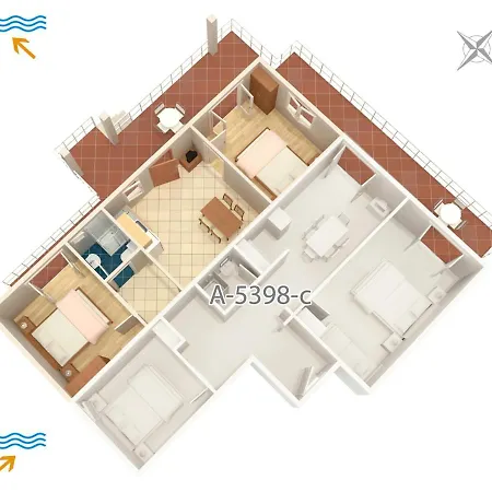 Apartments And Rooms With Parking Space Njivice, Krk - 5398 Njivice