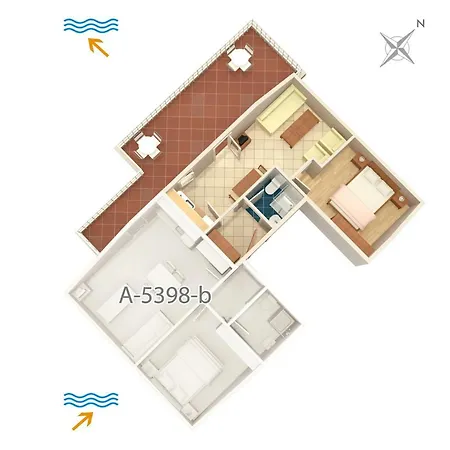 Guest house Apartments And Rooms With Parking Space Njivice, Krk - 5398 3*
