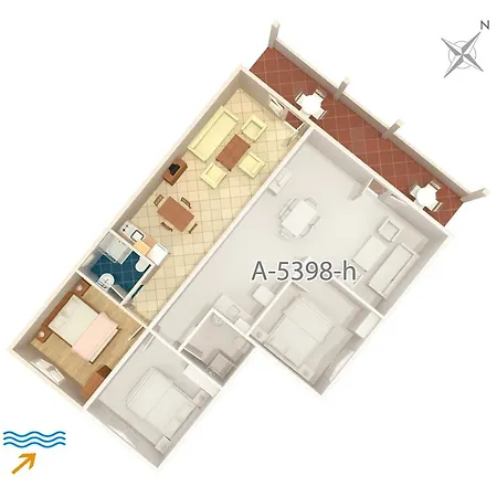 Guest house Apartments And Rooms With Parking Space Njivice, Krk - 5398 Njivice